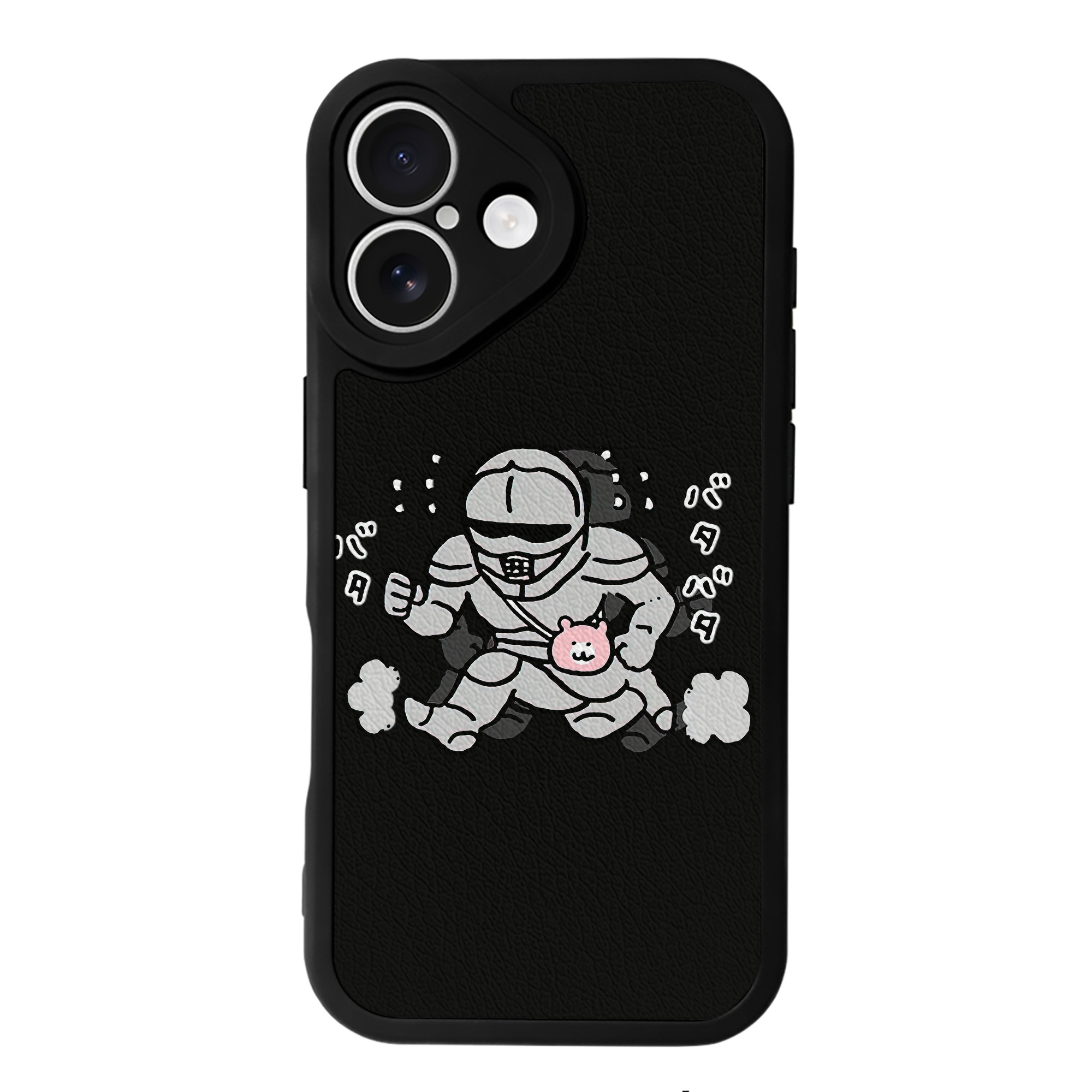 （画像用） ちいかわ 労働の鎧さん Chii-kawa Mr. Armor of Labor 【iPhone 16シリーズ対応】シリコンスマホケース（レザー調） 材質：シリコン